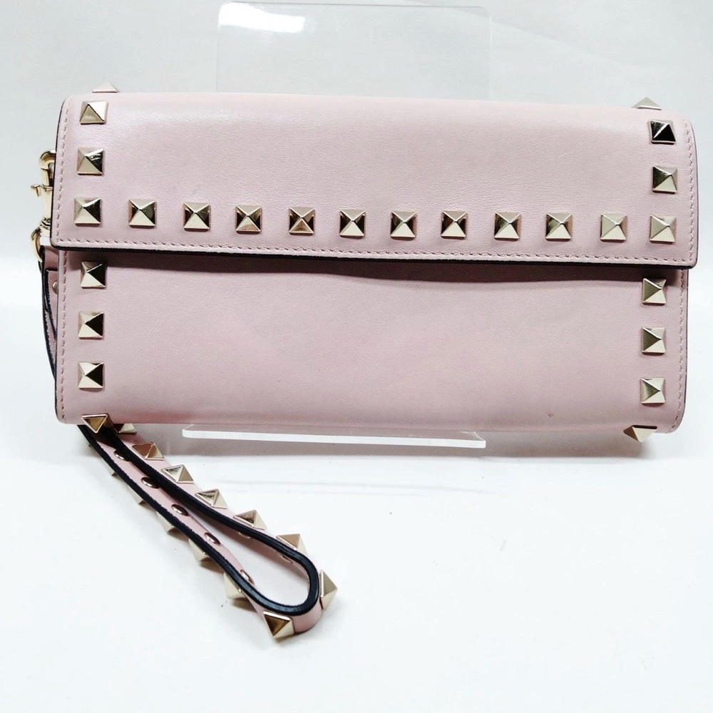 Valentino Garavani Rock Stud Flap Wristlet Wallet